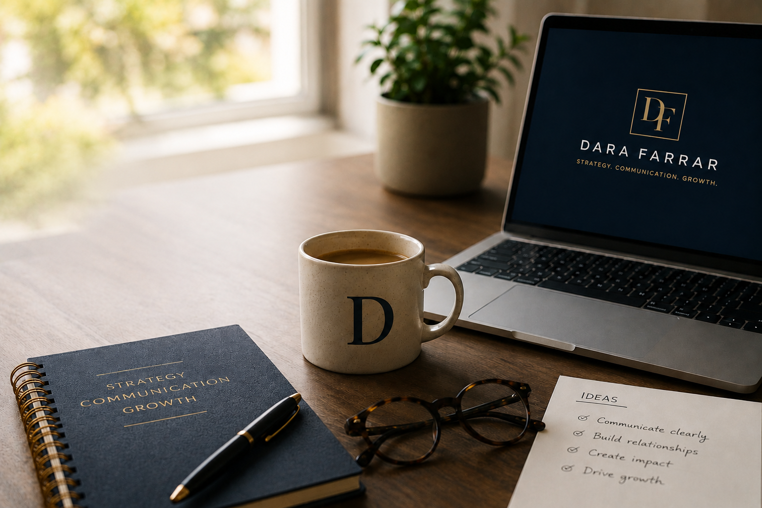 Professional workspace representing marketing insights, strategy, communication, customer experience, and business growth.